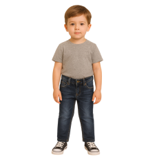 Дитячі джинси для хлопчика р.98, сині з ефектом потертості