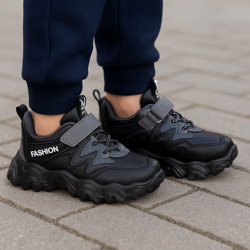 Кросівки дитячі демісезонні чорні Fashion для хлопчика, р.28, 30