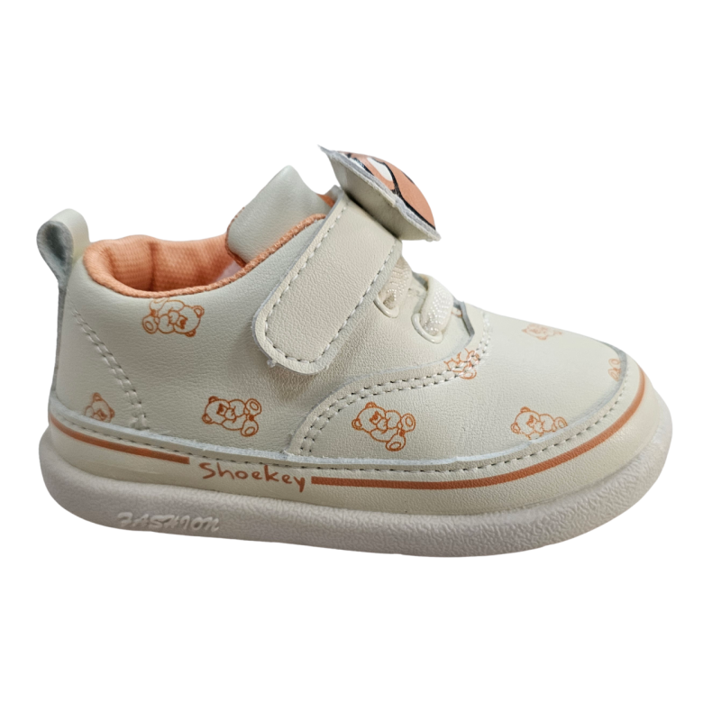 Дитячі кросівки для дівчинки Shokey, білі з малюнком, р.23, 25 25