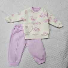 Теплий дитячий костюм “Heart Baby” р. 74, 80, 86, 92 92