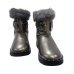 Зимові уггі для дівчинки з опушкою та прикрасою, бронзові, р.35,37 37