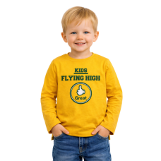 Дитячий лонгслів KIDS FLYING HIGH для хлопчика (жовтий) р.92, 98, 110 98